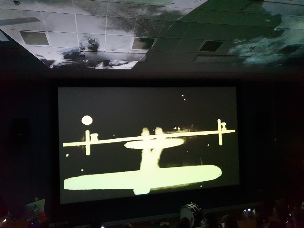 KlangHaus delivered an immersive, surprising and hugely enjoyable event yesterday afternoon to the NUA  fine art students. What a start to the  fine art lecture programme for 2018/19! <a href="/HausKlang/">KlangHaus</a> #klanghaus #weareNUA #fineart