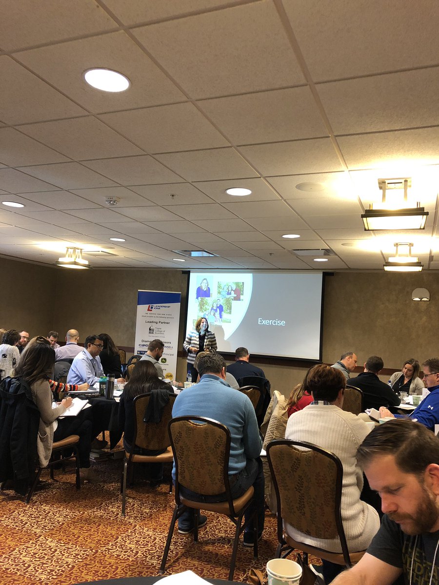 LeadershipIowa's tweet photo. @kathleenriessen engaging #LI37. Who Are You. https://t.co/ldTq4Kuwma