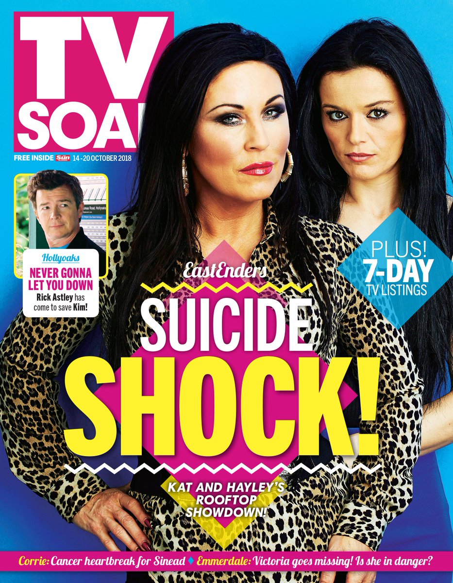 <a href="/TVSoapMag/">TV Soap</a> OUT TODAY! Find out what’s made Hayley and Kat head for the roof? 😧#EastEnders #Kat&amp;Hayley