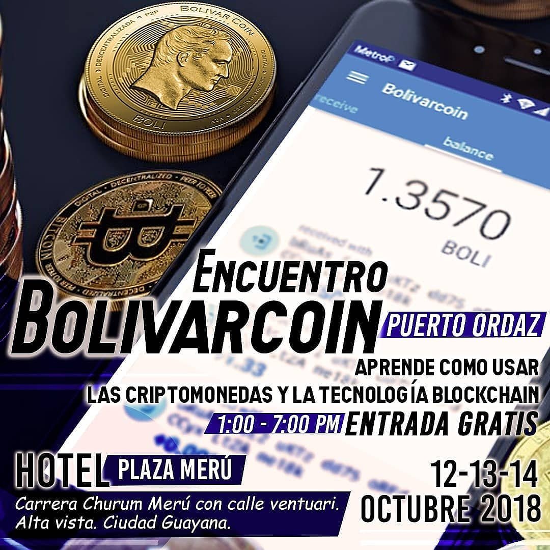 lachispafit's tweet photo. Asiste a este Gran Evento. 
Aprende de Criptomonedas
Entrada Libre.
12, 13 y 14 de Octubre. 1pm. a 7 pm.
.
#bolivarcoin_xt #venezuela #PuertoOrdaz #cryptocurrency https://t.co/Vrr0bu7xDH