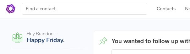bradr's tweet photo. White nav. Cleaner fonts. Brighter &amp; less colors. Happy Friday and meet the @ConduitHQ small UI refresh, landing live in ~ an hour.

It's not perfect, and there are some rough edges -- but people liked it so much we decided to get it out asap. Let us know what you think https://t.co/sZ4Z1qhw9c