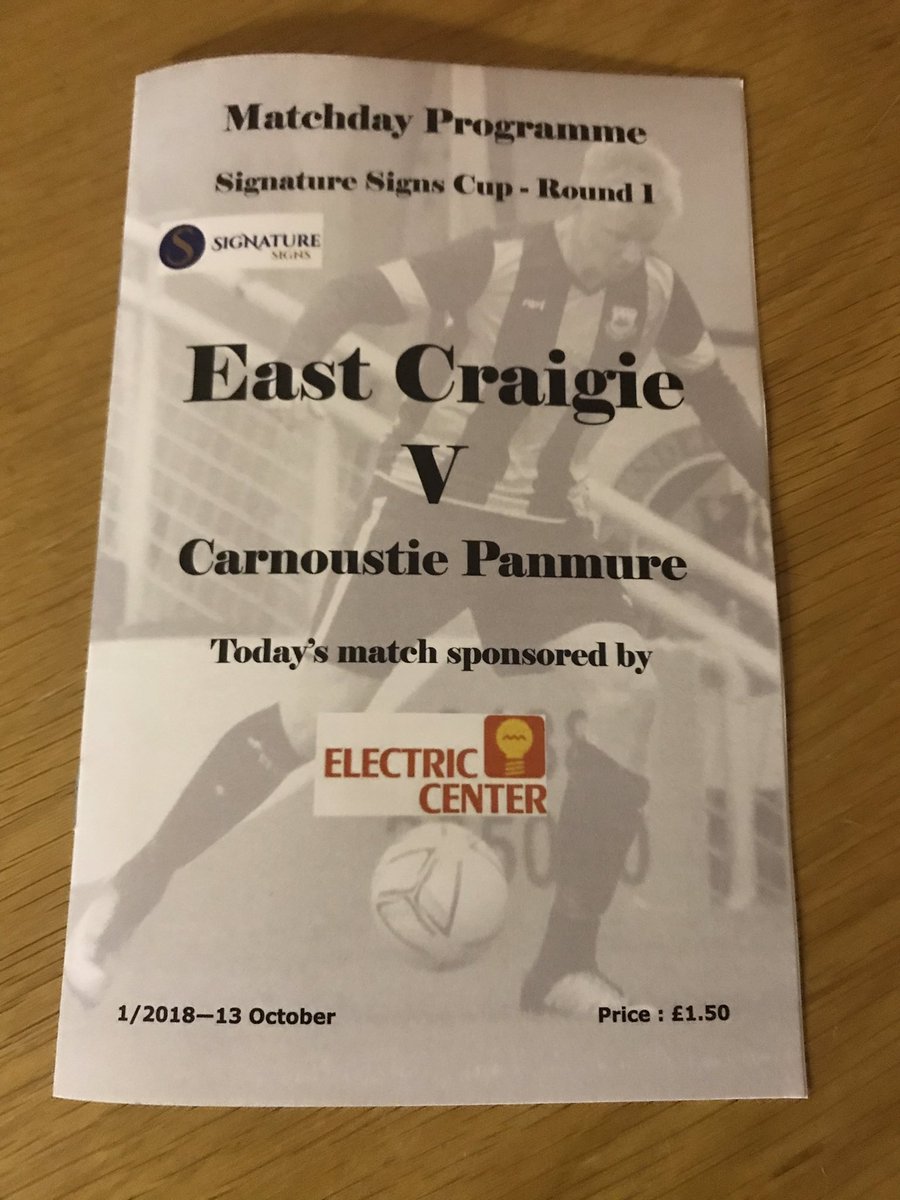 Tomorrow’s match day programme🚢