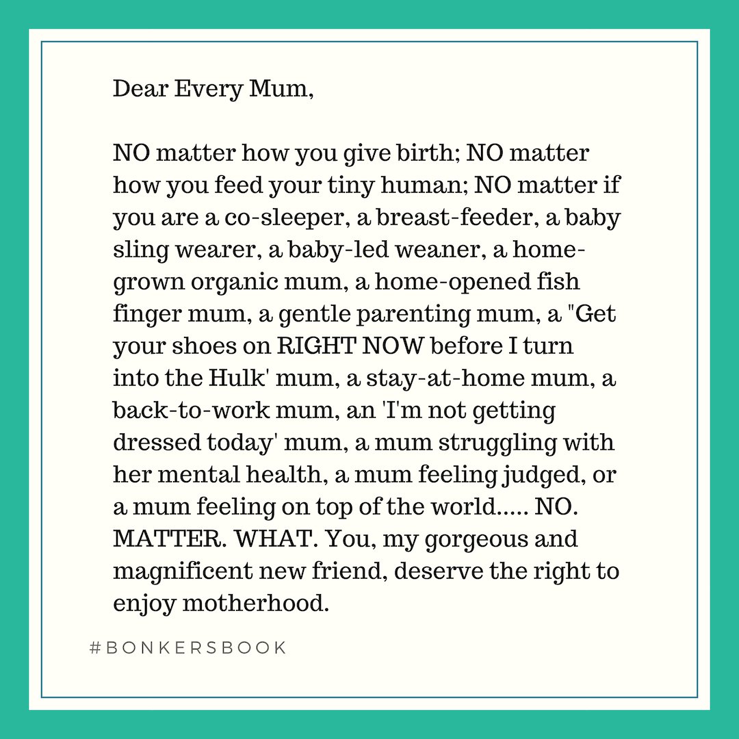 Dear EVERY Mum - This is for you - Happy Friday Love Livxxx (would love a RT) extract from Bonkers Book bit.ly/2BB2Svd #empoweringmums
<a href="/lilyallen/">Lily Allen</a> <a href="/Palomafaith/">Paloma Faith</a> <a href="/ChannelMum/">Channel Mum</a> <a href="/hollywills/">Holly Willoughby</a> <a href="/mothersmeetings/">MOTHERSMEETINGS</a> <a href="/EmmaWillis/">Emma Willis</a> <a href="/Adele/">Adele</a> <a href="/StaceySolomon/">Stacey Solomon</a> <a href="/RWitherspoon/">Laura.</a> <a href="/RealDeniseWelch/">Denise Welch</a> @