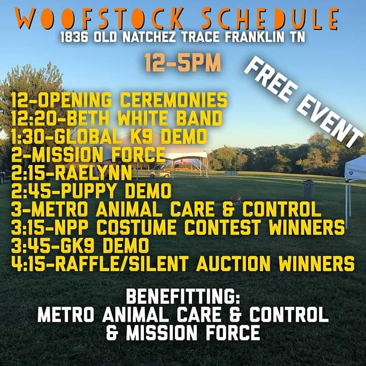 See everyone at Woofstock tomorrow!! Serving 12-5 with Bruster's Ice Cream and Chang Noi Thai.