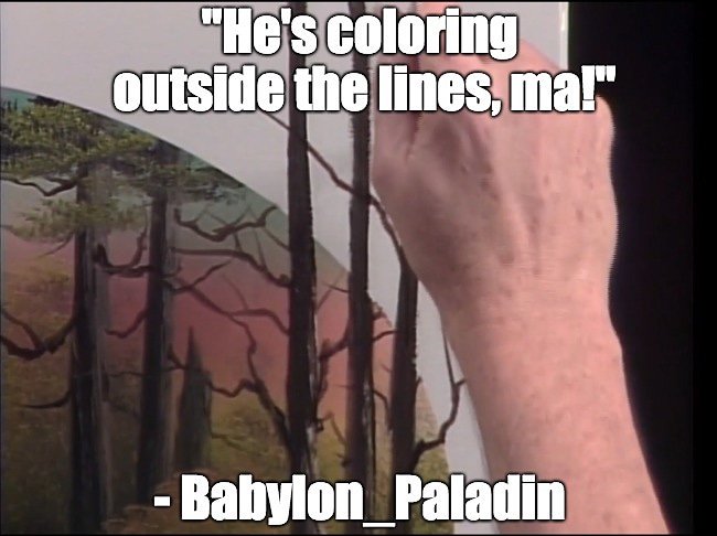 CabinChance's tweet photo. Snitches get stitches

#BobRoss https://t.co/LvHqw5Pg5K