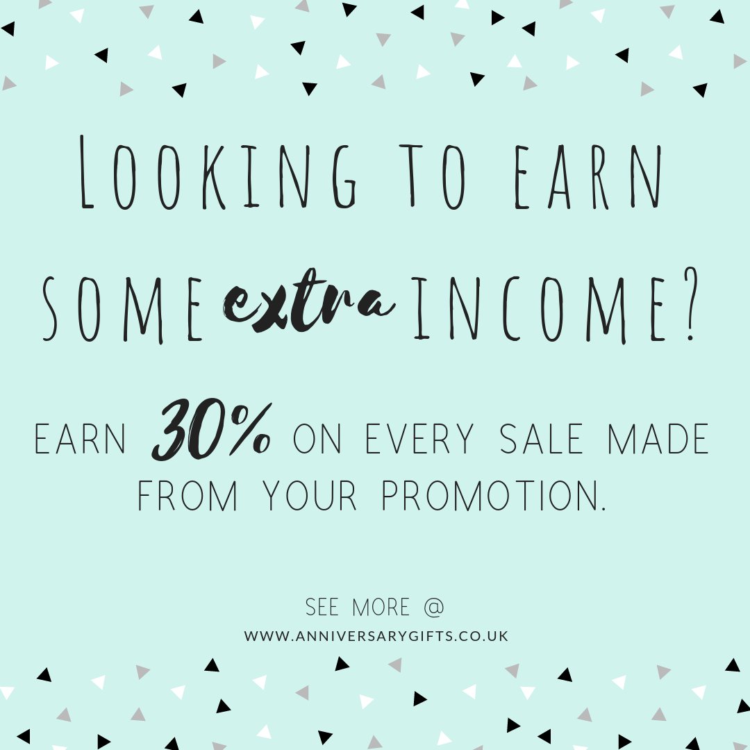 WARNING: Only read if you want to make money! 🤑💵
Promote our website and you'll earn 30% of the sale!!

#moneymaker #earnmoney #easymoney #promoteus #promote 
anniversarygifts.co.uk/affiliate-prog…