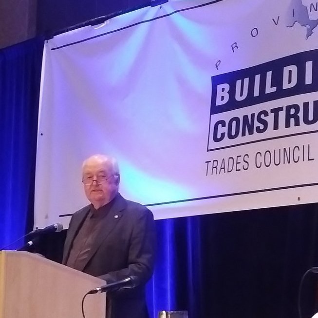 OntConstSec's tweet photo. Congratulations to Patrick Dillon on his election of another 3-year term as Business Manager for the Provincial Building and Trades Council of Ontario at their annual conference in Niagara Falls. #construction https://t.co/RRKTnt52XH