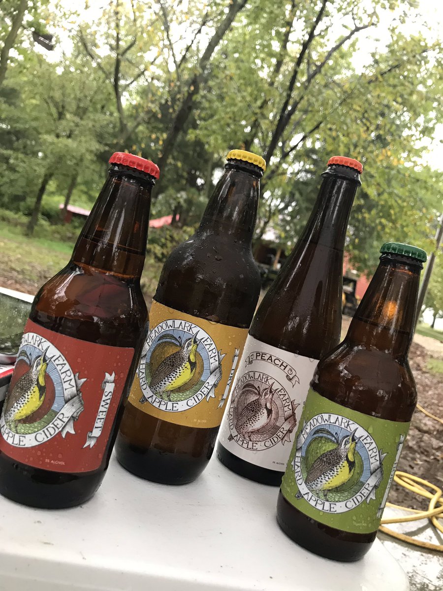 FrankWaughKAKE's tweet photo. From π to bottle, Meadowlark Farms near Rose Hill is make hard cider. Check it out at @DrinkCSB, @publicoldtown and the @anchorwichita! #WizardOfWaugh #DrinkLocal https://t.co/0Wqp1WdcFx
