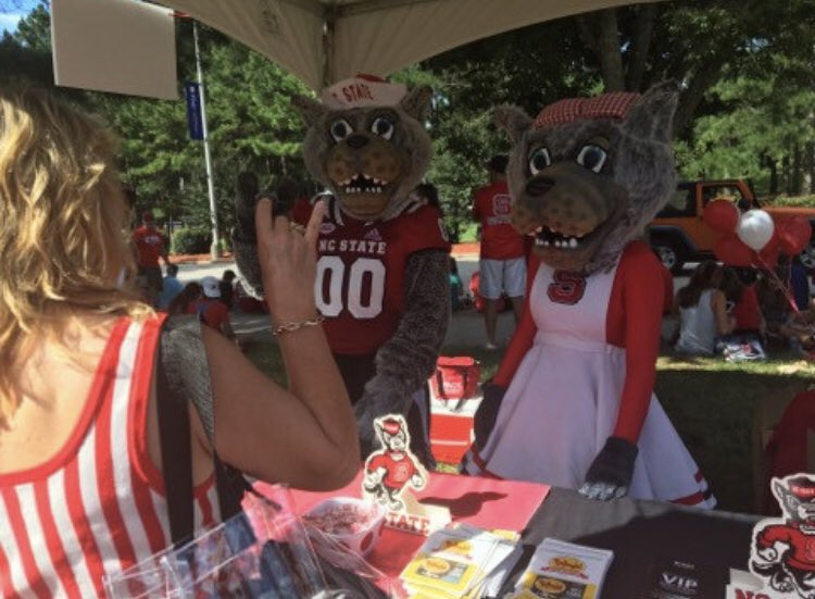 NCStatePFS's tweet photo. Come stop by our table tomorrow at NC State University Open House! We look forward to meeting with our future pack families! #packparents #gopack https://t.co/Lf06rZT46B