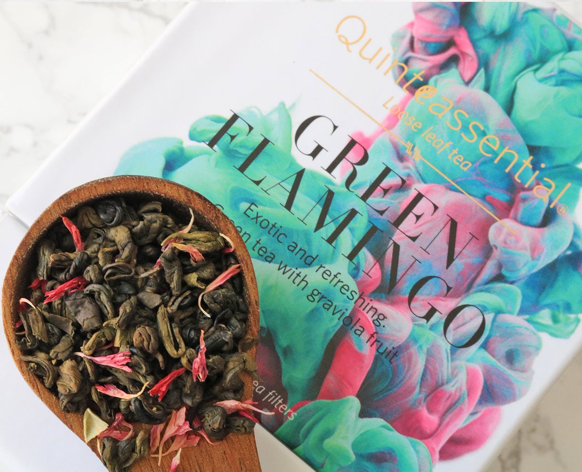 The perfect ingredient for a Friday night martini! Just infuse 3g of Green Flamingo tea, in 50ml of quality gin, and serve with a twist of lemon zest 🍋🍸The refreshing taste of this green tea blend adds an exotic twist that is a must-try!