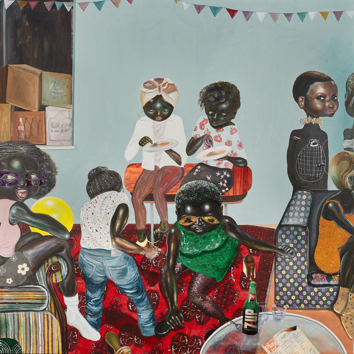 “Ndidi Emefiele’s new paintings are assured, complex and pull the viewer in to explore the myriad details and references, as well as the exuberant materiality of their making.” Our latest Friday Dispatch: contemporaryartsociety.org/news/friday-di…