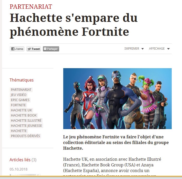 Hachette Heroes sera l'éditeur officiel de #Fortnite !!! Je suis aussi heureux qu'après mon premier #TOP1 solo !!! On vous concocte des manuels, des guides et des annuels pour faire de vous des PGM !