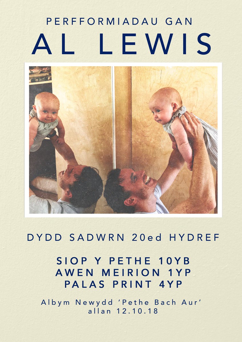 AwenMeirion's tweet photo. Diwrnod prysur o'n blaenau dydd Sadwrn nesa' 20/10/18,gan y byddwn yn croesawu @siannorthey,awdur Celwydd Oll,yma am 11yb,ac yna am 1.00yp,bydd @allewismusic yma yn perfformio caneuon o'i
CD newydd 'Pethe Bach Aur' @pystpyst @LlyfrauCymru #yagym https://t.co/q21Fn3DmpO