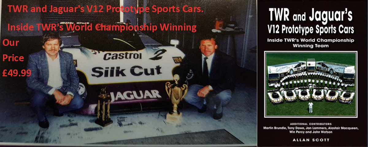 Please Note Chaters are now stocking the new book TWR and Jaguar's V12 Prototype Sports Cars. priced at £49.99.   chaters.co.uk/prod/20493/jag…
