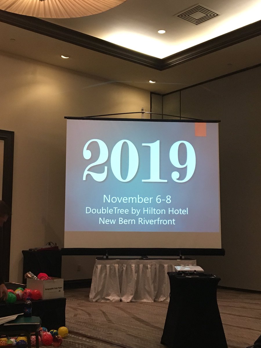 scnspra's tweet photo. The reveal for the 2019 Location was FABOLOUS! New Bern here we come! @NCSPRA #RidethePRWave https://t.co/TeBo0zLY5N