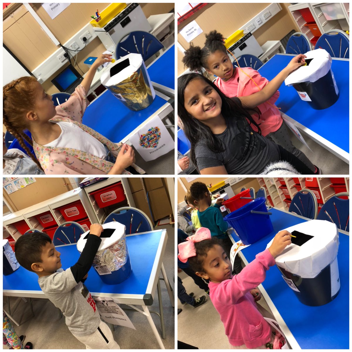 WBurghPrimary's tweet photo. We had a brilliant day choosing our top 3 values. The children were buzzing and explaining why they chose their top 3! #Values #engagement #consultation  Our new values are: Achieving, Respectful and Kind! https://t.co/yLclV2Wog8