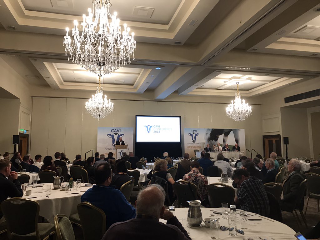 FullHouseIrl's tweet photo. Busy first day at #CAVI2018. Tomorrow weโve sessions on Calf Health, Problem Solving Nutrition and our Mini MBA series. https://t.co/k342FYhPGn