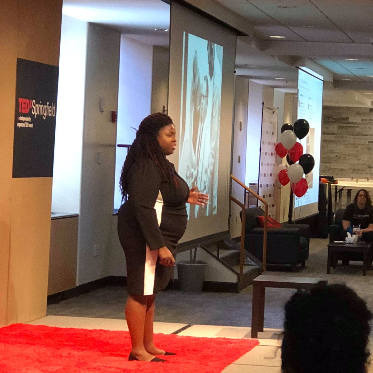 ShaneRobitaille's tweet photo. @TEDxSpringfield @rubysmaddox Ruby Maddox helps us understand how we can connect to our highest purpose. Thank you Ruby for your passion and inspiring words! #tedxspringfield https://t.co/GghOMP9lBY