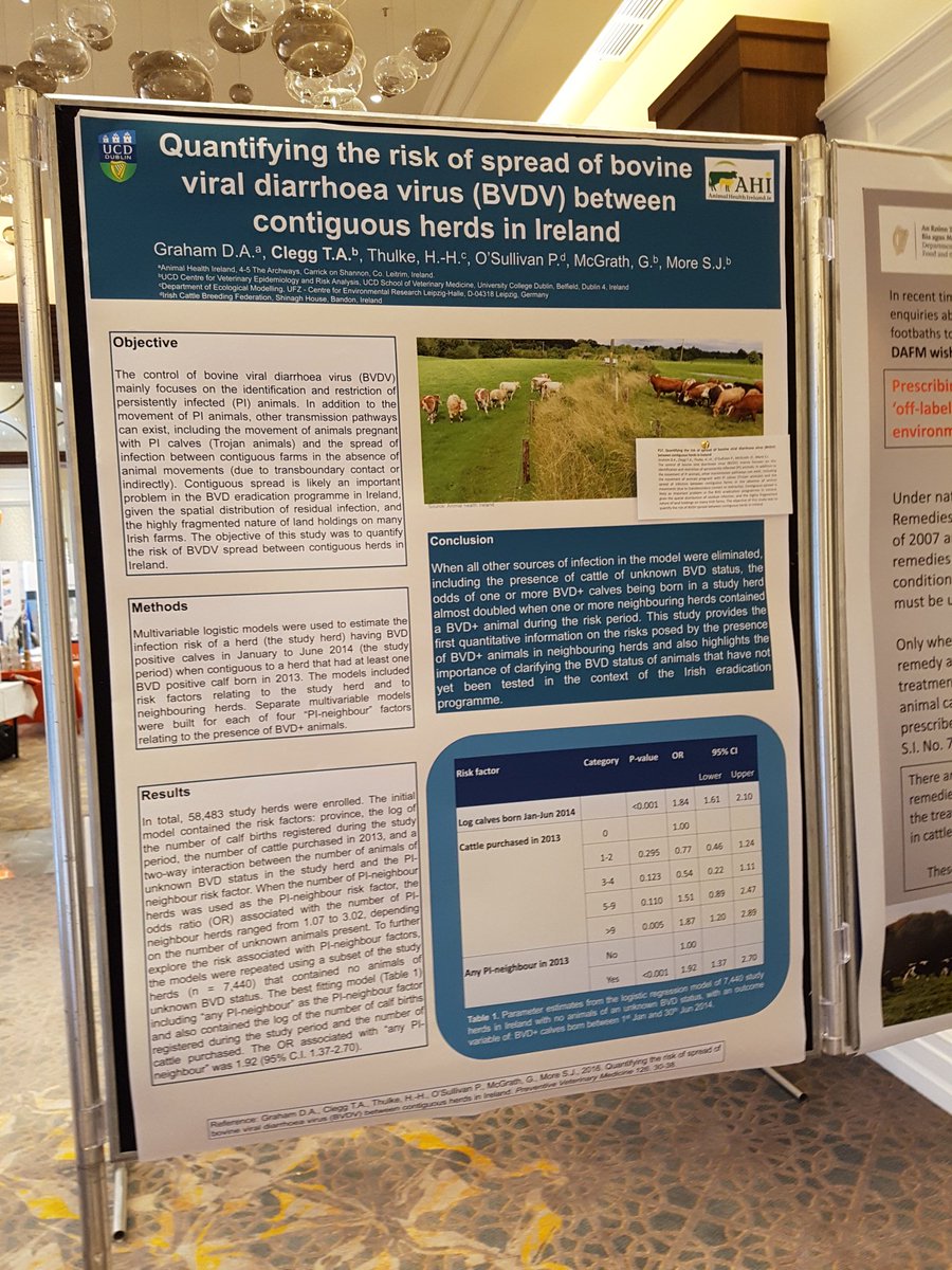 animalhealthire's tweet photo. We are attending #CAVI2018 this weekend. Why not come along and visit out stand or go along and have a look at our posters covering BVD and Johne's disease @VeterinaryHQ https://t.co/YEd9bKV4Z1