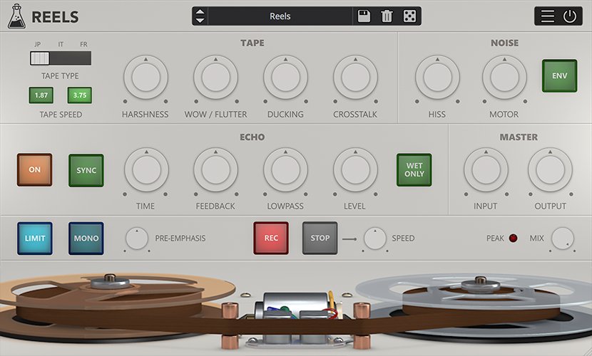 New Plugin: Reels, Reel To Reel Emulation + Echo and Tape Stop FX.
audiothing.net/effects/reels/
#vst #aax #audiounit #reeltoreel