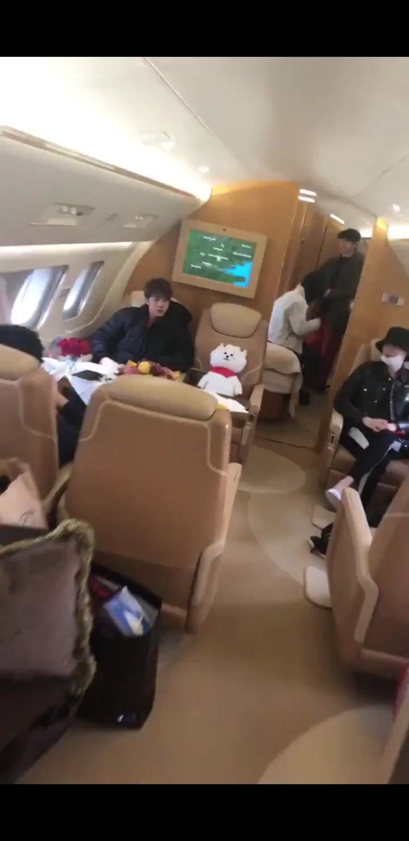 BTS_National's tweet photo. @BTS_twt when you are RJ 👀 you get your own seat 🤣 https://t.co/VyUpXxubJa