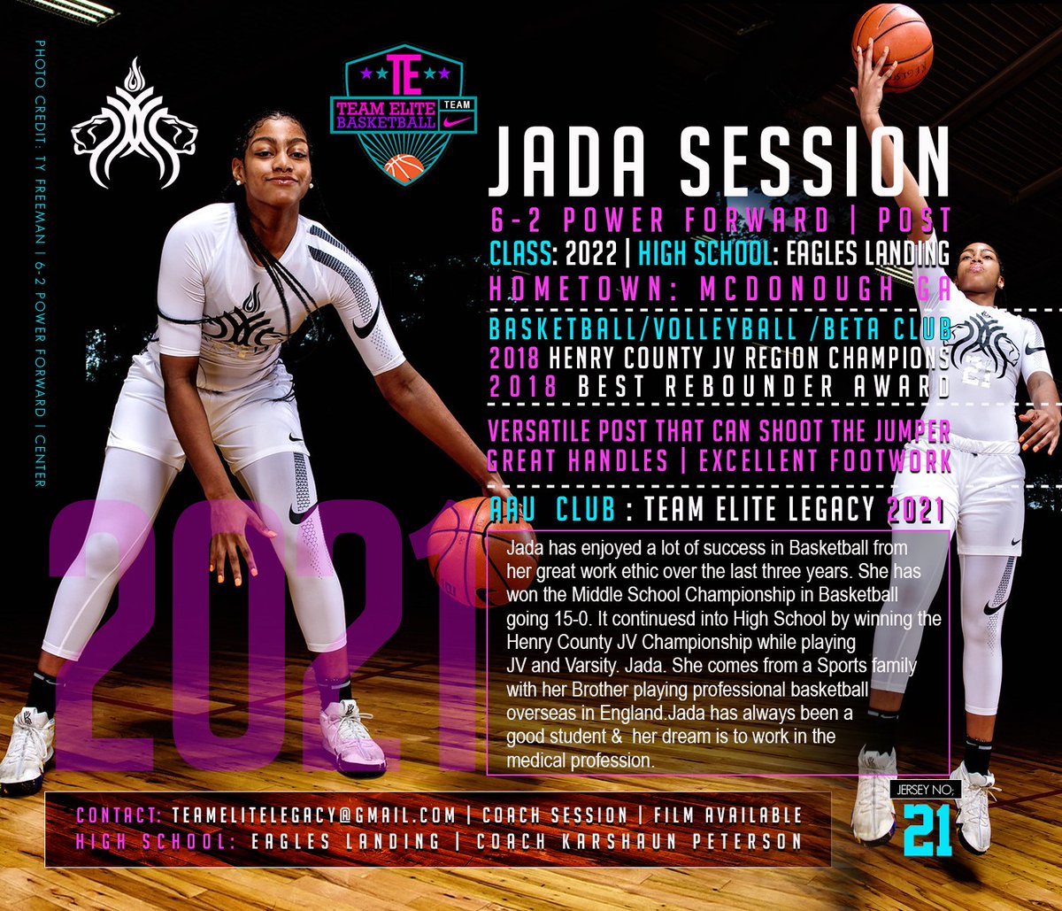 FBC_Legacy's tweet image. Team Elite Legacy @sessmo237 adds some more heat - 6&apos;-2&quot; &amp;amp; growing! @1Roundball @seanshermanball @sessmo237 @EssenceGirlsBB1 @PassThaBall @CGBR27 @CoachHemi @seanshermanball @EGBHoops @TrudyOden  #CERTIFIEDGYMRAT #LEGACYPROTECTED #TEAMELITESTRONG Lets get it J!!!!! @JadaSession