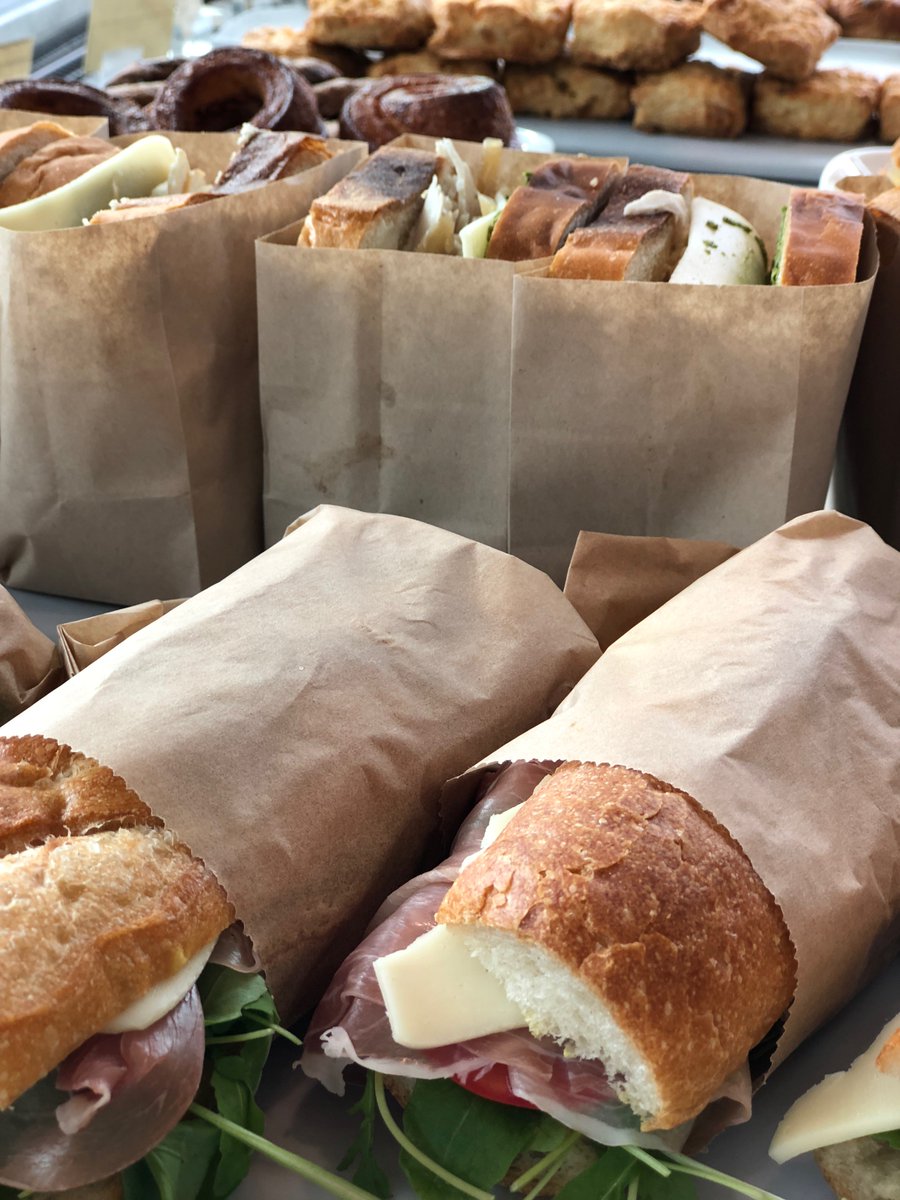 11:15 a.m. at NOON: Whether you’re packing up for a road trip, headed back to the office, or pulling up a seat in our outdoor space, we have the goods that you can’t help but stock up on.  What are you grabbing from our gorgeous pastry case today?  #swoonfornoon