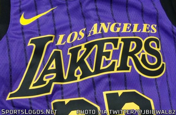 Chris Creamer  SportsLogos.Net on X: Another day, another Los Angeles #Lakers  uniform leak. Via @conradburry we take a closer look at the apparent new  gold, purple, and white Lakers uniforms and