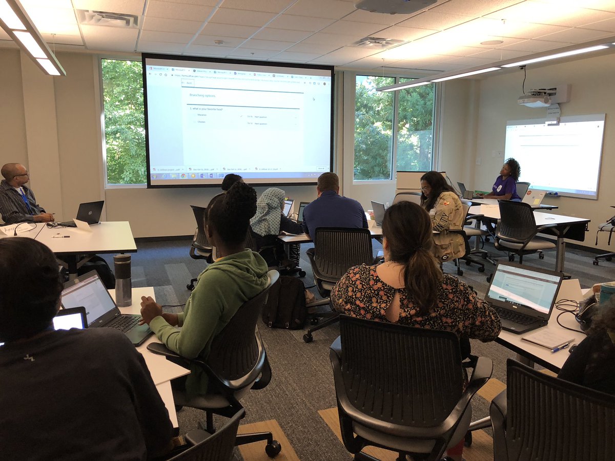 fultonitdept's tweet photo. Having a geat Friday with @MathyMissB and the rest of our MIE Academy teachers. Everyone is loving @MicrosoftTeams. #fcsmie #mieee https://t.co/bTztTjJMbP