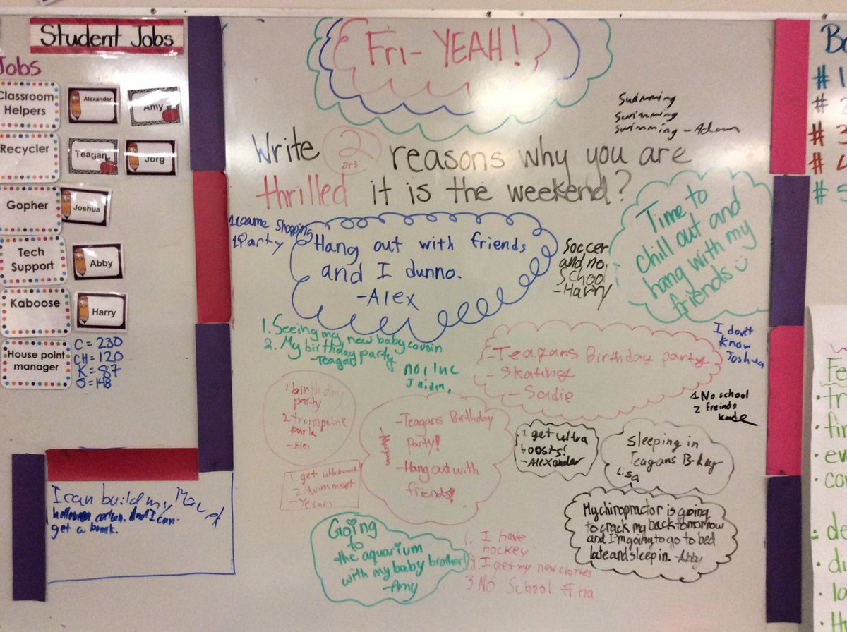 msrbcnd's tweet image. It’s Friday in our class. #5RB #Friyeah