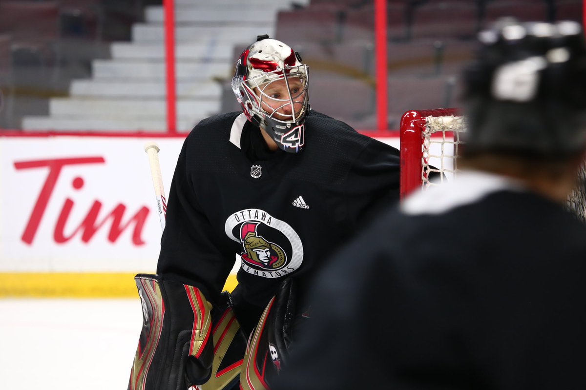 The coach confirms that Craig Anderson will start in goal tomorrow against the Kings. https://t.co/RoR3uYc27O