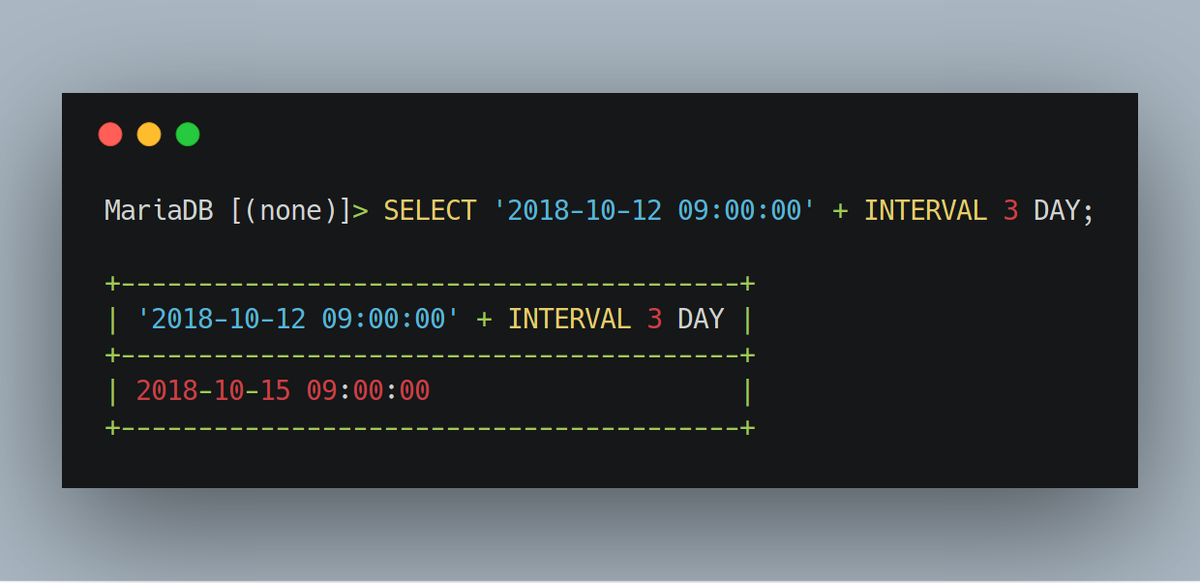 IngPastorRamos's tweet photo. #StydeTips En MySQL, también puedes sumar o restar intervalos de tiempo a las fechas con el operador de adición '+'.
https://t.co/WyMSYU4zXK
