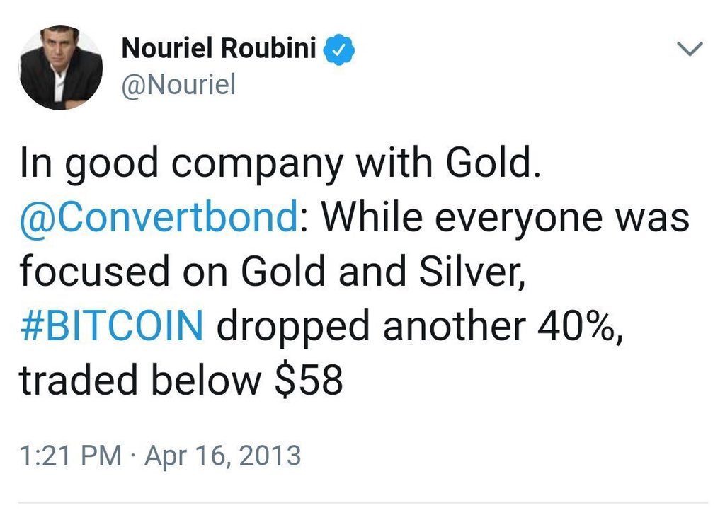seed_coin's tweet photo. @Nouriel And yet, as of today Gold is down -14.76%, Silver is down -37.96%, and Bitcoin is up 10,786% from your tweet in April 2013, DESPITE crypto's severe bear market. #didthemath #whoistheprofessornow #BTC #bitcoin #blockchain #cryptocurrency #seedcoin https://t.co/yE0KAd91rc
