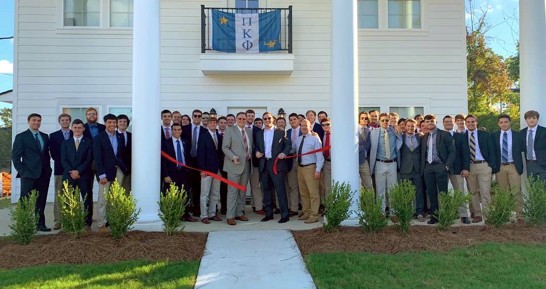 Pi Kappa Phi (@pikappaphi) on Twitter photo Theta Phi (<a href="/PiKapp_LATech/">Pi Kappa Phi-LA Tech</a>) welcomed <a href="/LATech/">Louisiana Tech University</a> President <a href="/lkguice/">Les Guice</a> to cut the ribbon at their new chapter house. #ExceptionalLeaders ⚔️ pikapp.org/101218-2/ Theta Phi (<a href="/PiKapp_LATech/">Pi Kappa Phi-LA Tech</a>) welcomed <a href="/LATech/">Louisiana Tech University</a> President <a href="/lkguice/">Les Guice</a> to cut the ribbon at their new chapter house. #ExceptionalLeaders ⚔️ pikapp.org/101218-2/