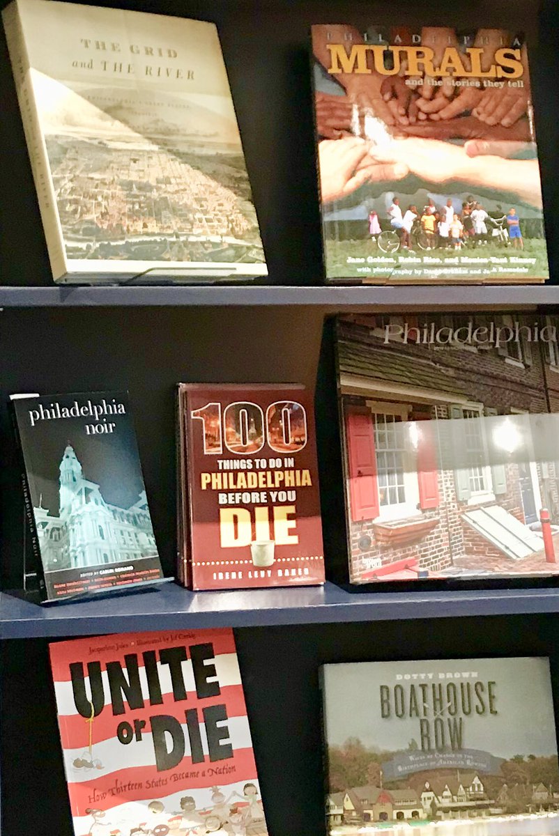 100Philly's tweet photo. Thanks, @S_CoRittenhouse for stocking “100 Things To Do Before You Die.” Heard “Unique Eats &amp; Eateries of Philadelphia” already sold out. #TimeToReorder https://t.co/ozZzKvjzxl