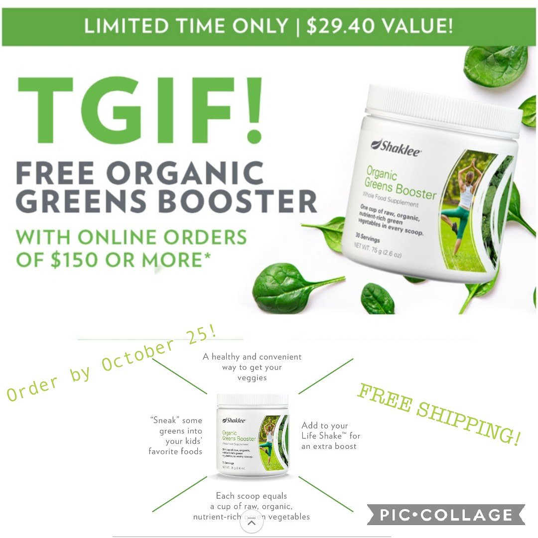 BlubaughKate's tweet photo. What!?!? TGIF!!! 
Love Freebies!!! 
Never been a better time to order!
#freebiefriday #thehealthyhousewife #shaklee #organic #nutrition https://t.co/gsbID64BuK