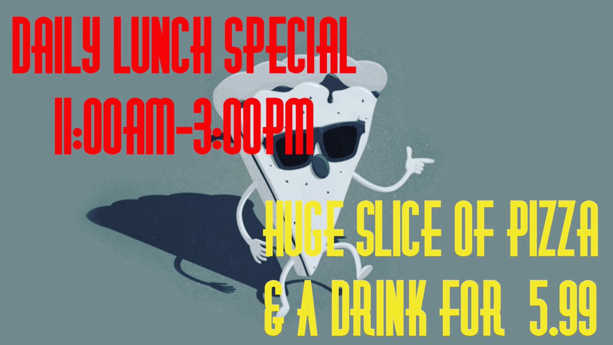 spinellispizza7's tweet image. 🍕🥤😎 #spinellis #pizza #lunchspecial