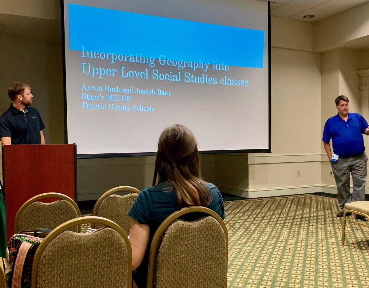 beckryck's tweet photo. So proud of our panther presenters! ⁦@StarrsMillHS⁩ #geography #GCSS2018 https://t.co/y5SEVVs2uz