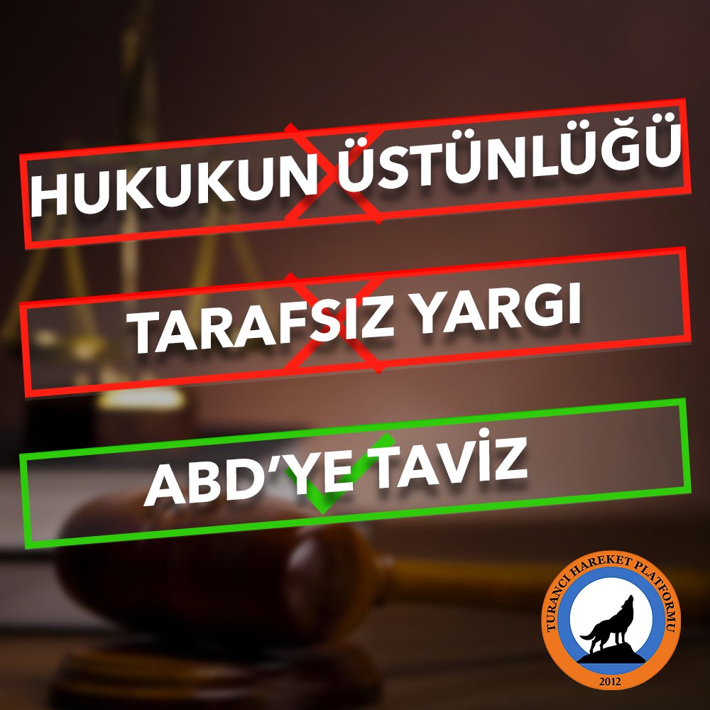 TuranciHareket's tweet image. Ajan ? Rahip ? Brunson Serbest

AKP ve FETÖ işbirliği ile Ergenekon ve Balyoz kumpasları ile delik deşik edilen Türk yargısı bugün ABD başkanının emirlerine uyarak iki paralık edilmiştir.

Türkiye'de hukukun üstünlüğü yok. #PartiDevleti'nin çıkarları ülkeyi uçuruma sürüklüyor.