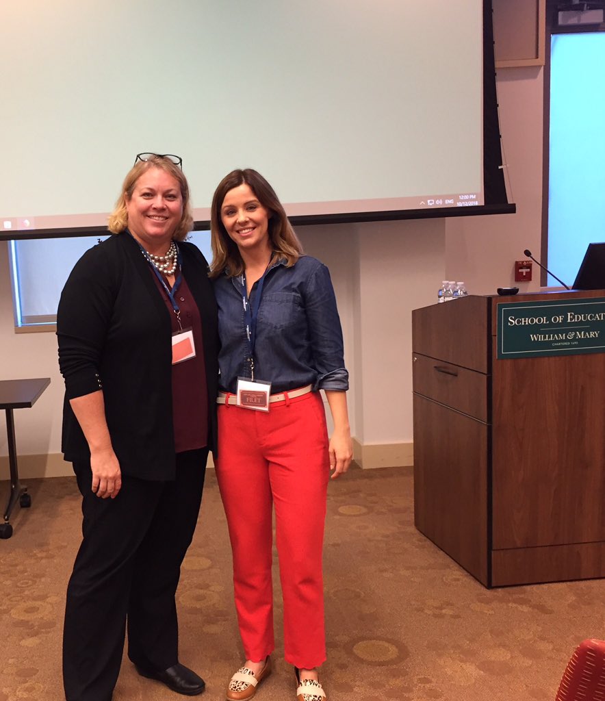 MissWilson3's tweet photo. Presenting in the same session as my professor and dissertation chair at @CREATEConsort today was such an honor. Thankful to Dr. Jennifer Clayton for encouraging me to join CREATE three years ago. #CREATEWM https://t.co/Wma7JgjoSr