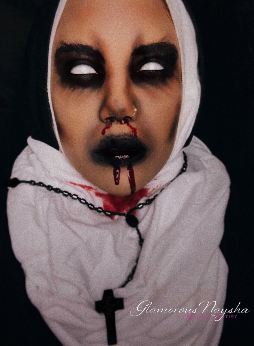 GlamorousNaysha's tweet photo. She doesn’t forgive...
•Look #2 For Halloween 🎃 .
.
•¿Alguna idea de quien soy?🤭
.
.
•Makeup Inspiration: @melolops •••••••••••••••••••••••••
#bloodymakeup #halloweenmakeup #smokeyeye #nyxcosmetics #thenun #october #scarylook #horrormakeup #dotpr https://t.co/AKqjnnDBUH