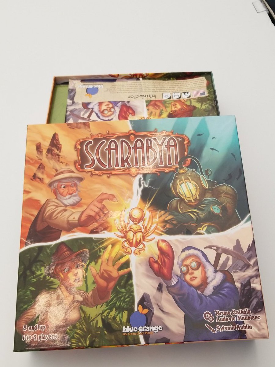 #SHUX2018 Scarabia <a href="/BDMontagnes/">bruno des montagnes</a> <a href="/LudovicMaublanc/">Ludovic Maublanc</a>  <a href="/BlueOrangeGames/">Blue Orange Games</a> come play on booth 217