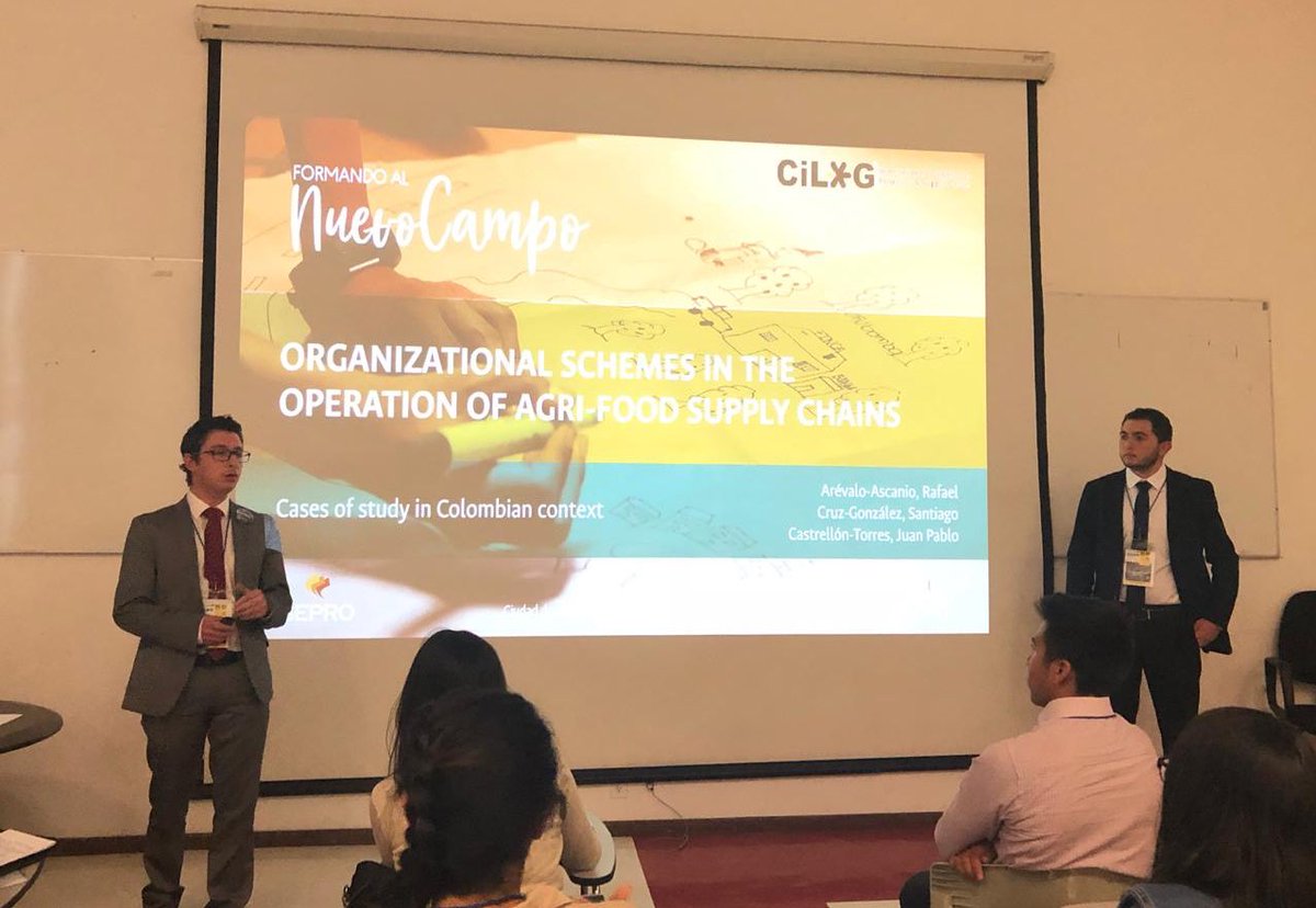 SEPROLOGISTICA's tweet photo. Los “Esquemas organizacionales en la operación de cadenas de suministro agroindustriales” son uno de los temas de investigación del proyecto #FormandoAlNuevoCampo y hoy esta investigación hace parte de las ponencias del #CiLOG2018 a cargo de Rafaél Arevalo y Santiago Cruz. https://t.co/7s5vjzhzs0