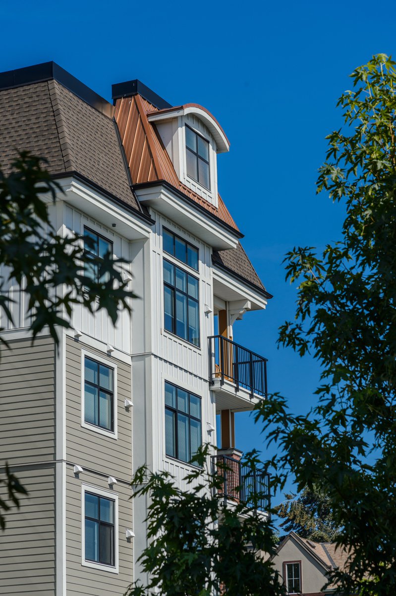 CiccozziArch's tweet photo. A #classically #designed building, Cristallo offers sixty-six homes within a 4-storey residential midrise. Timeless details like a partially topped #copper colored roof are thoughtfully mixed with #modern materials.
.
.
.
#architecture #Architect #design https://t.co/VHOqyVy3cm