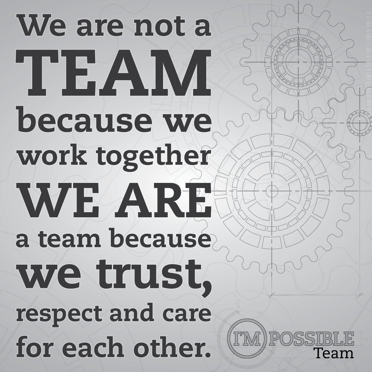 humandesign_lab's tweet photo. No somos un equipo porque trabajemos juntos, somos un equipo por que confiamos, respetamos y nos cuidamos los unos a los otros.

#IMPOSSIBLETeam #Teambuilding #Confianza #PositiveVibes #Equipo https://t.co/9KtGOGxw7l
