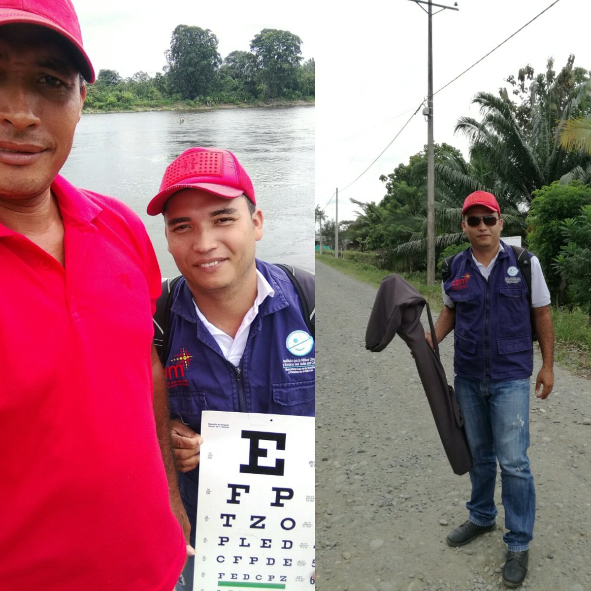 GRACIAS AL PROGRAMA COMUNITARIO DE PROMOCIÓN Y PREVENCIÓN VISUAL CBMITALIAONLUS, INCS, 
DR ANTONIO J VEIRA.
ESTAMOS EN EL RIO MIRA EN LA VEREDA PEÑA COLORADA.
EN BUSCA DE PERSONAS VULNERABLES  CON PROBLEMAS OCULARES.