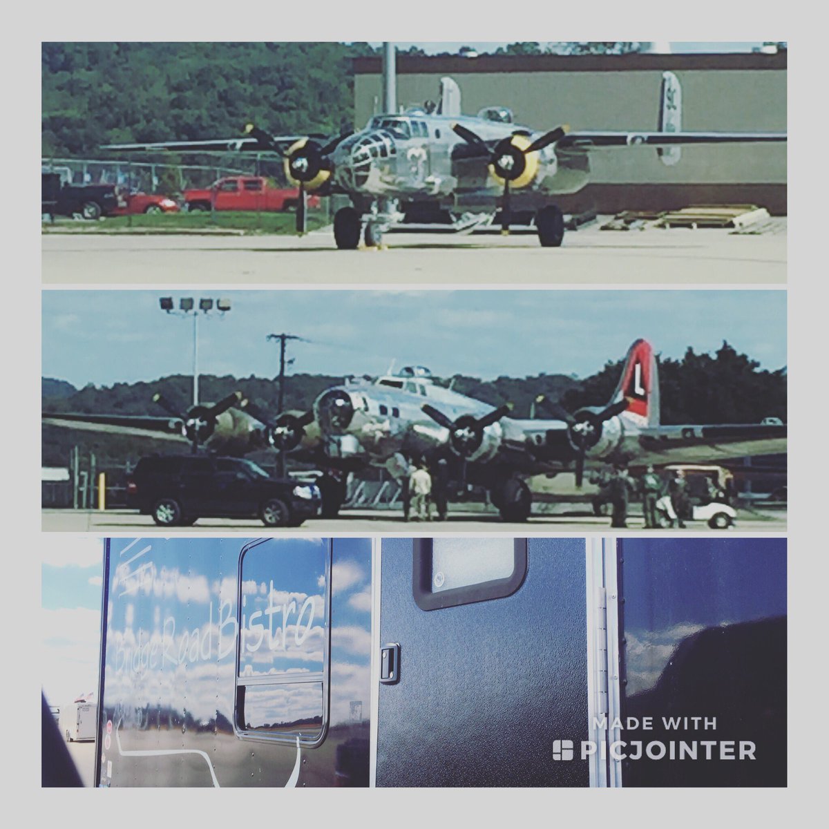 Bridgerdbistro's tweet photo. We are here @YeagerAirport getting ready for the big Air Show this weekend! Come see us for delicious fall fare and a chance to see @GenChuckYeager himself #airshow #Foodies #FoodTrucks #ThePlanes https://t.co/L0b9Y11om1