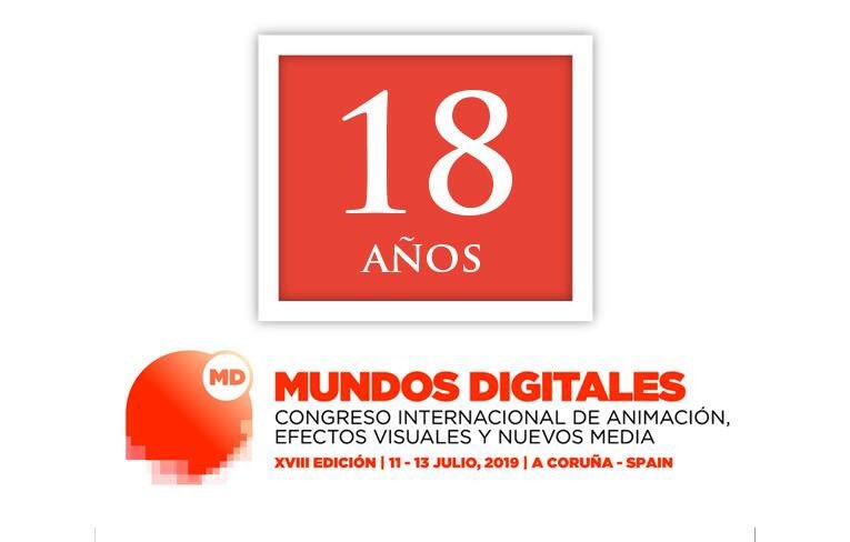 mundosdigitales's tweet photo. Con esta edición cumplimos 18 años y queremos celebrar contigo nuestra mayoría de edad por todo lo alto!!! 

#MD2019 #Animacion #VFX #VGames #NewMedia https://t.co/2fCxp1p6BO