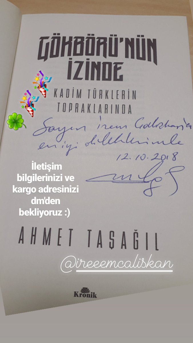 Çekilişimizin kazananları belli oldu 🎉🎉
Keyifli okumalar dileriz :)

@KarAykut <a href="/ProfTaal/">Prof.Ahmet Taşağıl</a> #tarih #kitap #cekilis #7tepetarihileokuyoruz