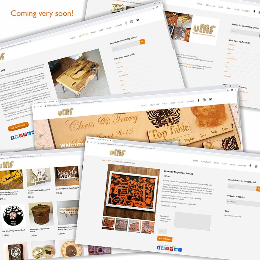 So...a sneak peek at the uMF website that will be live at some point next week💪😁 Keep an eye out on here for the actual date, you can search <a href="/umfdesign/">uMF</a> on the other social media platforms too #alongtimecoming #onlineshop